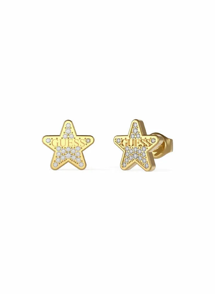 Pave Logo Star Earring