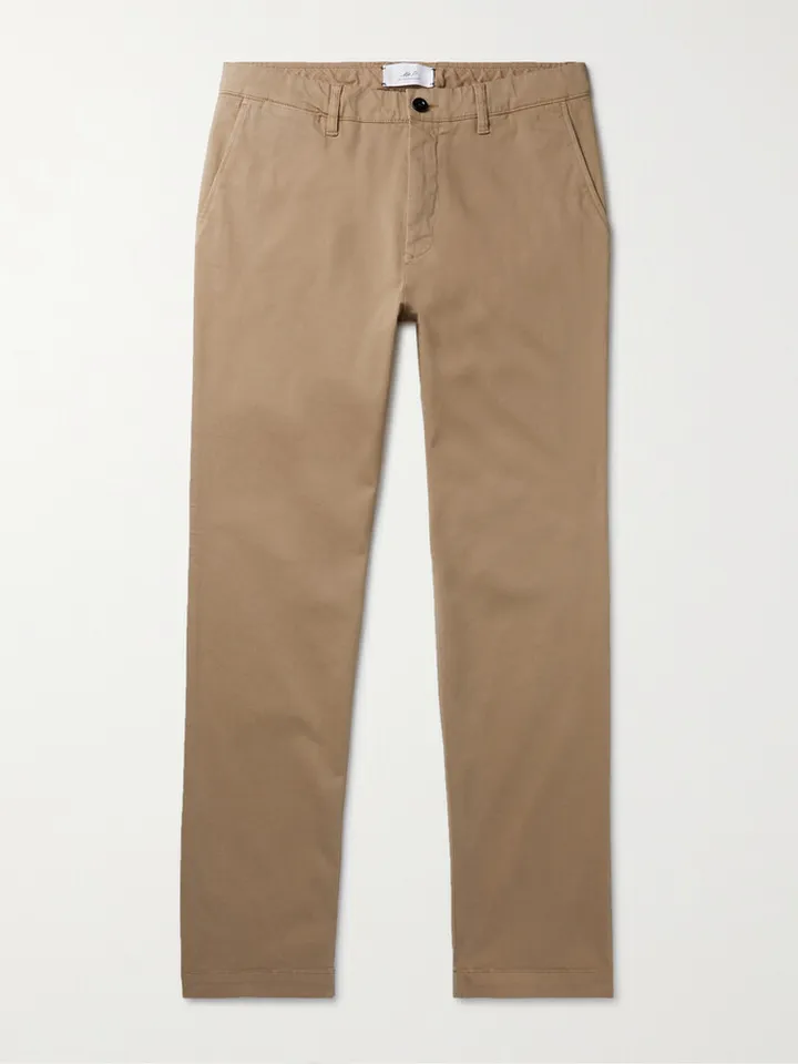 Slim-Fit Stretch-Cotton Twill Chinos