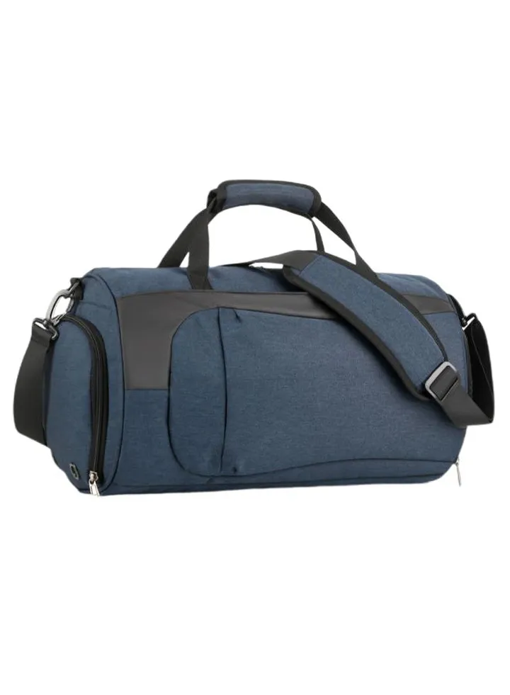 Single Shoulder Portable Fitness Bag Blue/Black