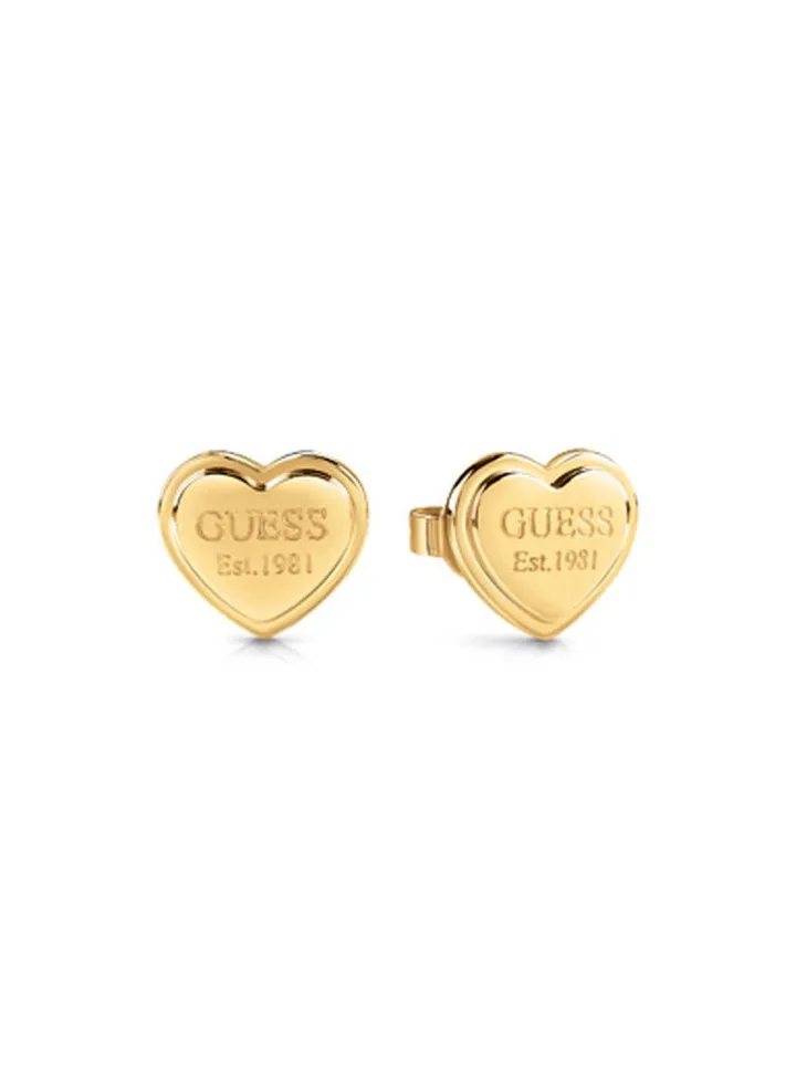 Round Heart Frame Earring