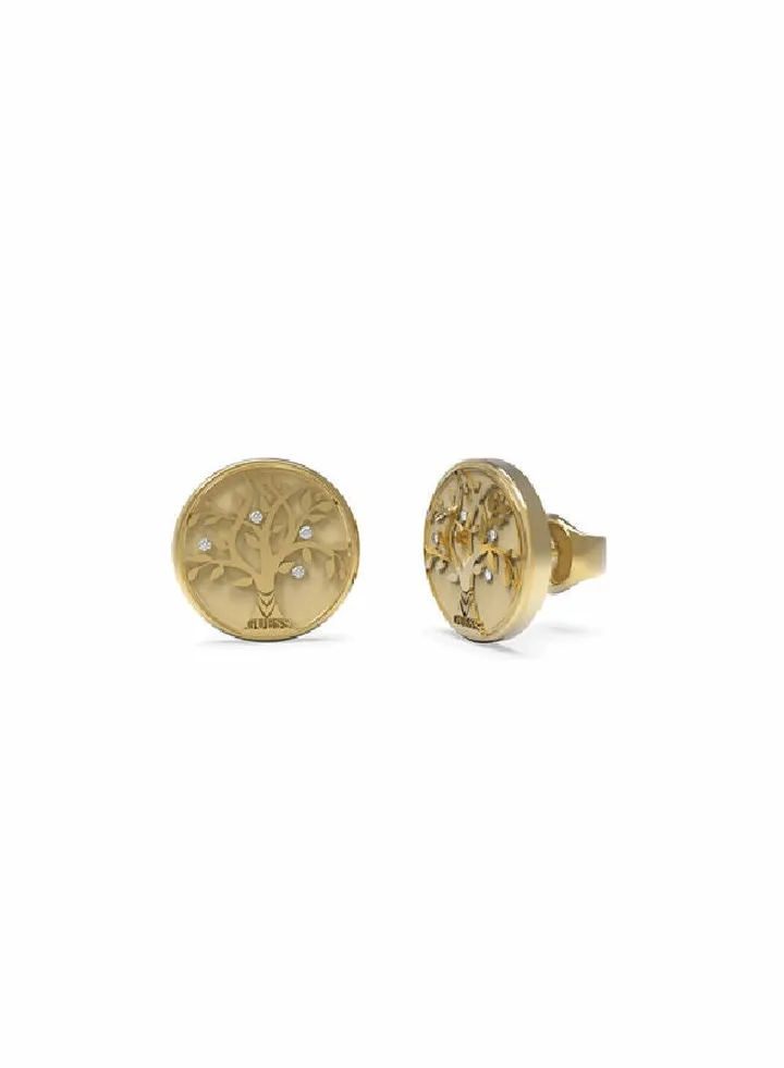 Tree of Life Coin Earring