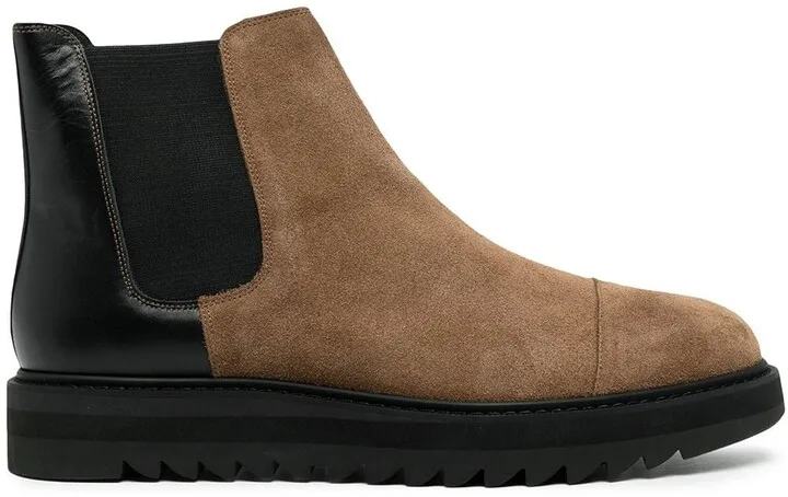panelled-design Chelsea boots