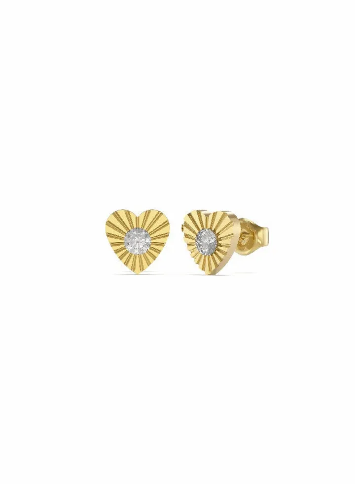 Plisse Heart Earring