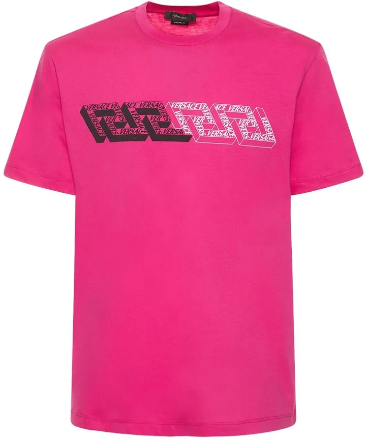 Greca Signature cotton jersey t-shirt