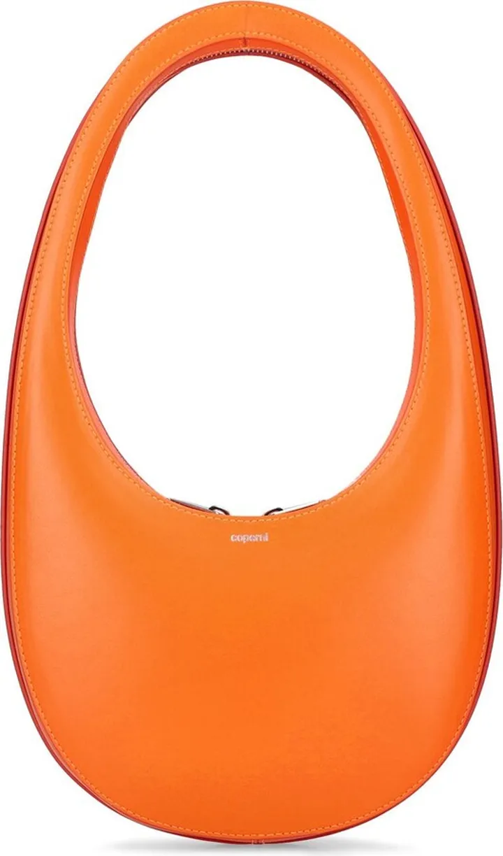 Swipe leather shoulder bag