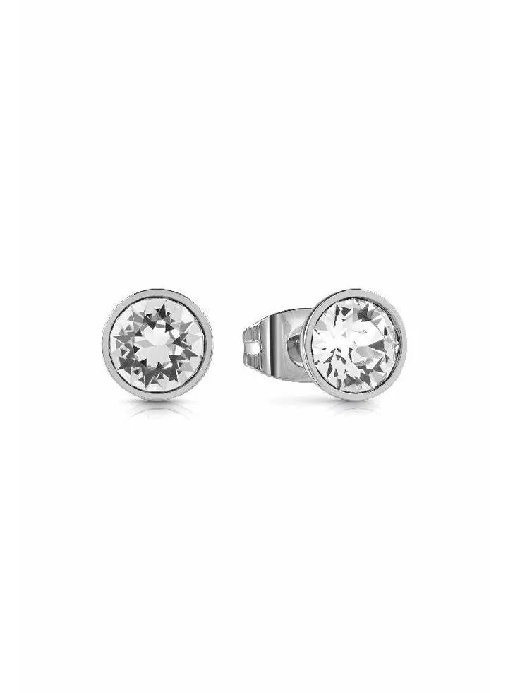 Clear Solitaire Earring