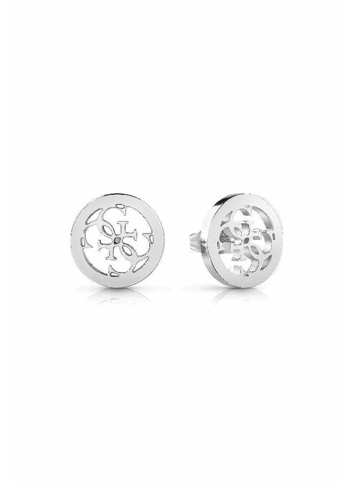 Logo with Plain Frame Earring