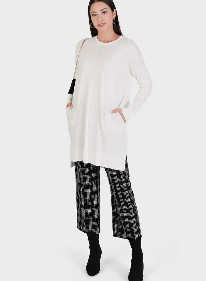 Crew Neck Knitted Sweater