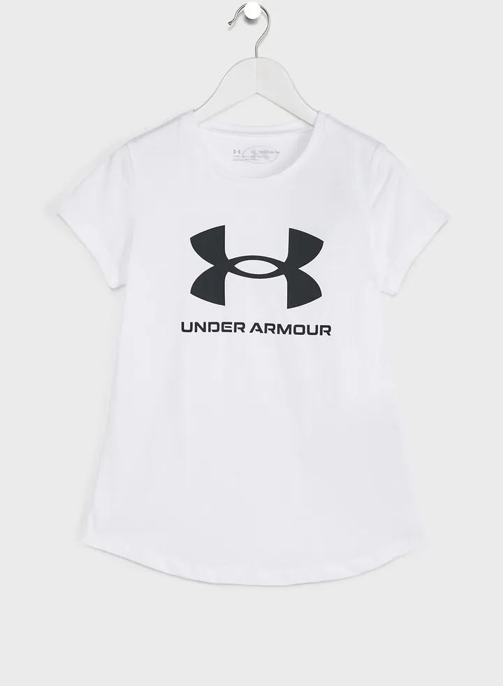 Girls' Sportstyle Logo Short Sleeve T-shirt