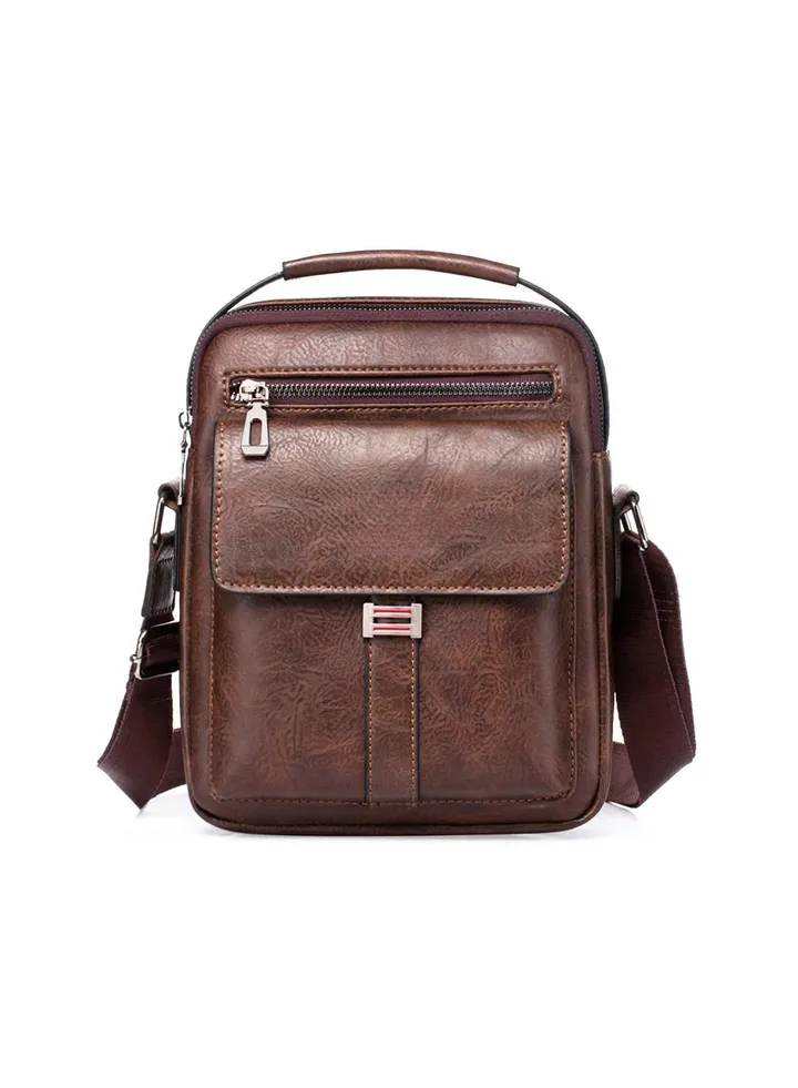 Shoulder Bag Men's Crossbody Manbag Leather Messenger Casual Handbags Side Satchel Sling Travel Flight Bags Cross Leather Sport Bags for Men Working Shopping Business Travel Daily