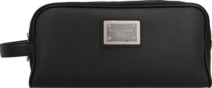Dolce & Gabbana Logo-Plaque Toiletry Bag
