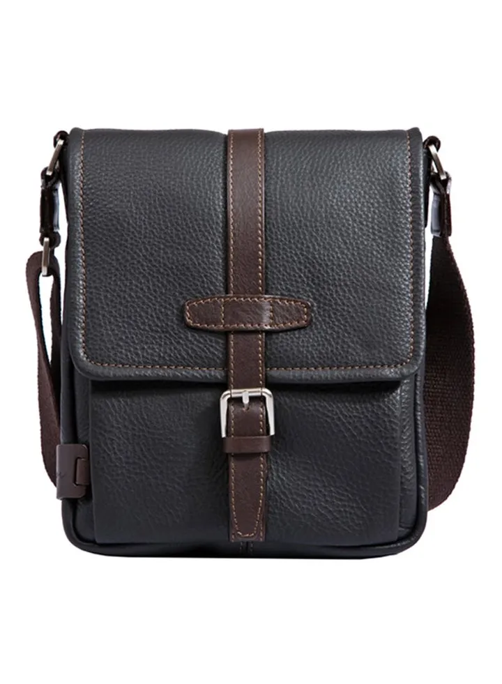 City Leather Crossbody Bag Black