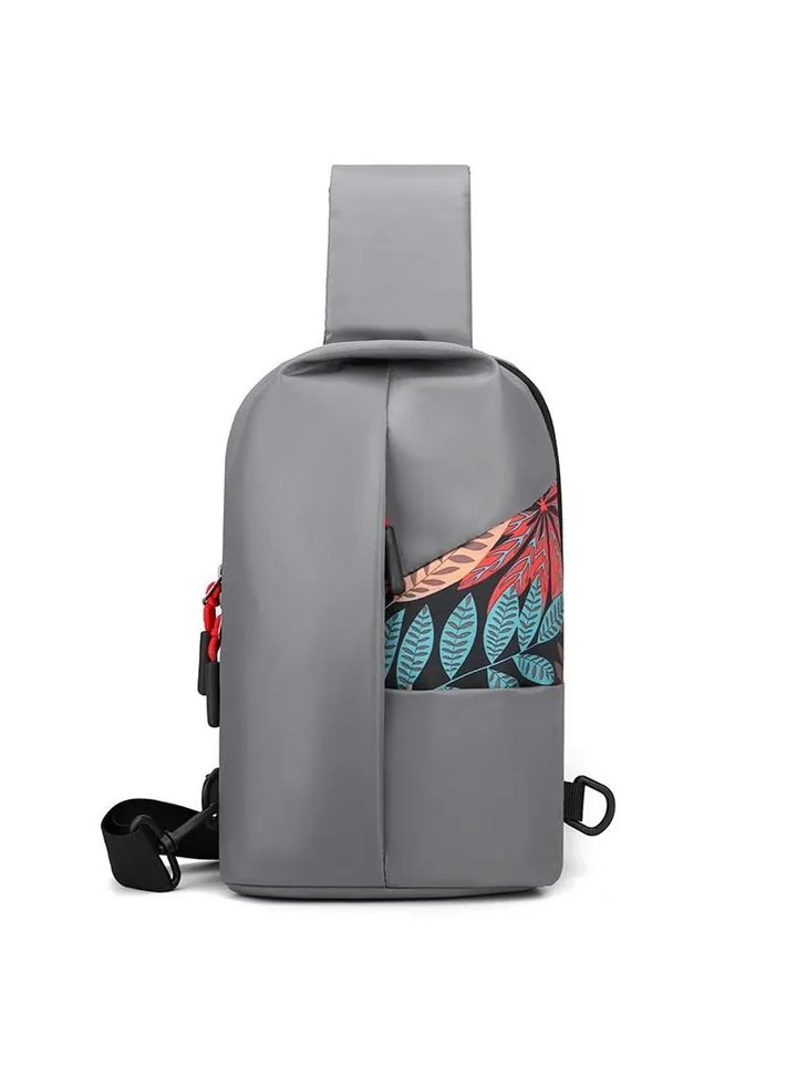 New Men's Chest Bag Fashion Print Outdoor Leisure Sports Shoulder Bag