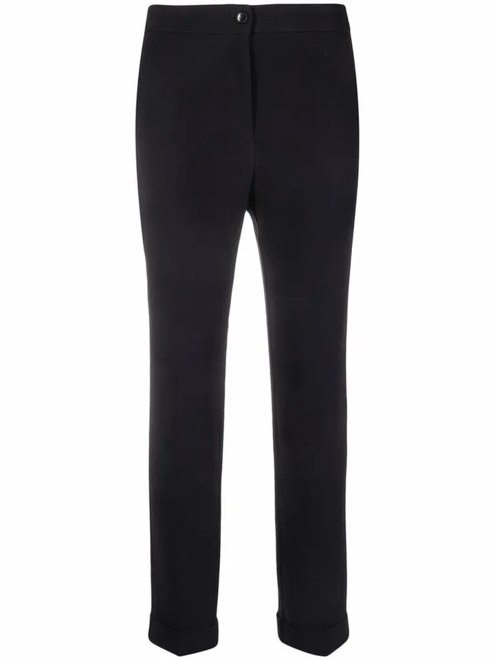 Slim-Cut Cropped Trousers