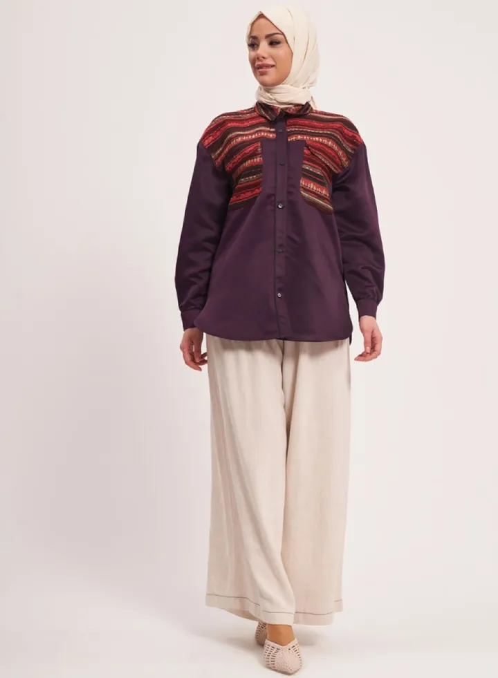 Contrast Detail Shirt
