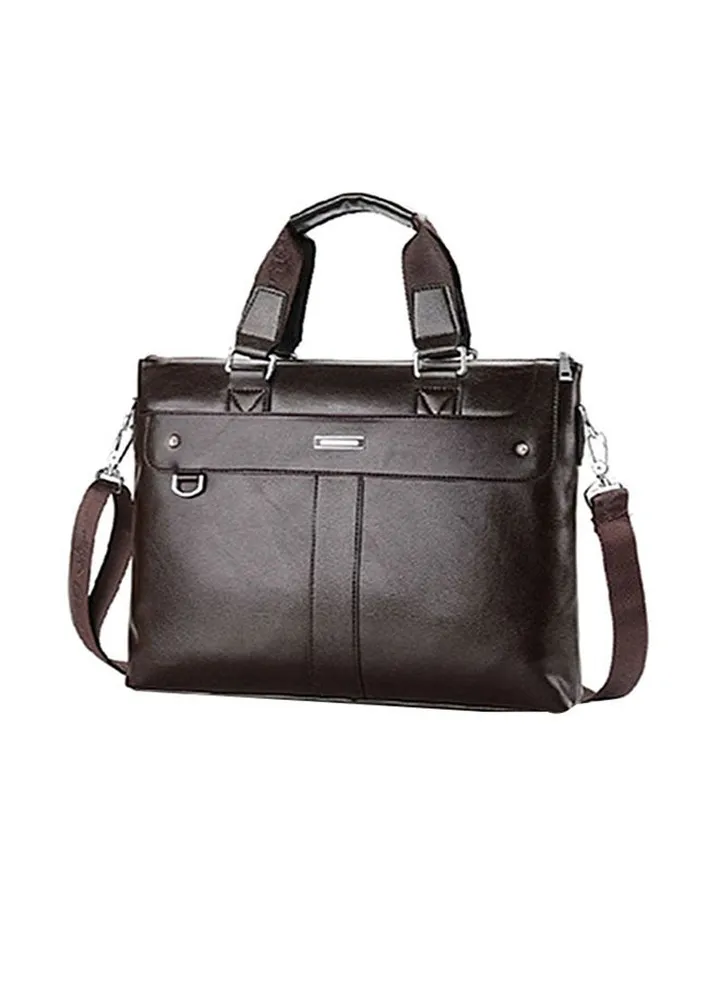 Leather Messenger Bag Brown