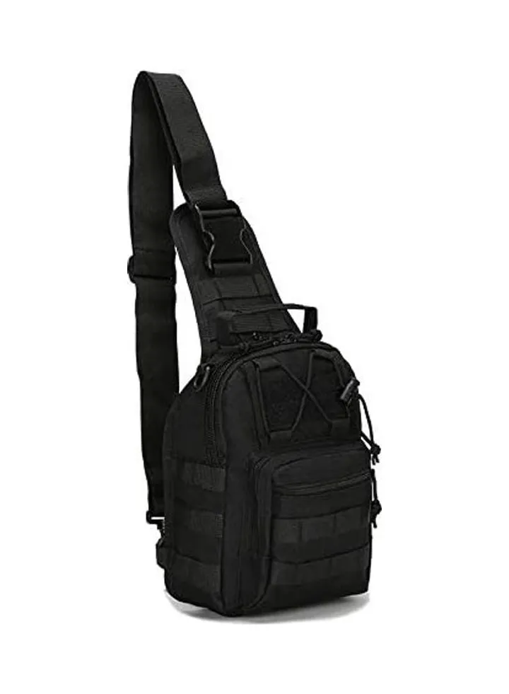 Outdoor Tactical Sling Chest Pack Bag Military Sport Backpack Shoulder Backpack Crossbody Bags Black