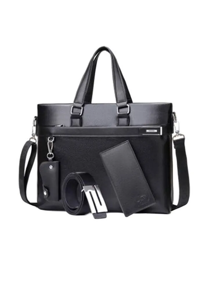 Business Diagonal Messenger Bag Black