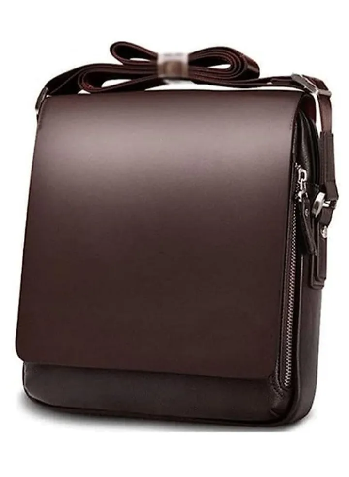 Man Purse Men's Briefcase, PU Leather,Business Office Shoulder Bag, Computer Laptop Crossbody Messenger Bag Solid Travel Bag