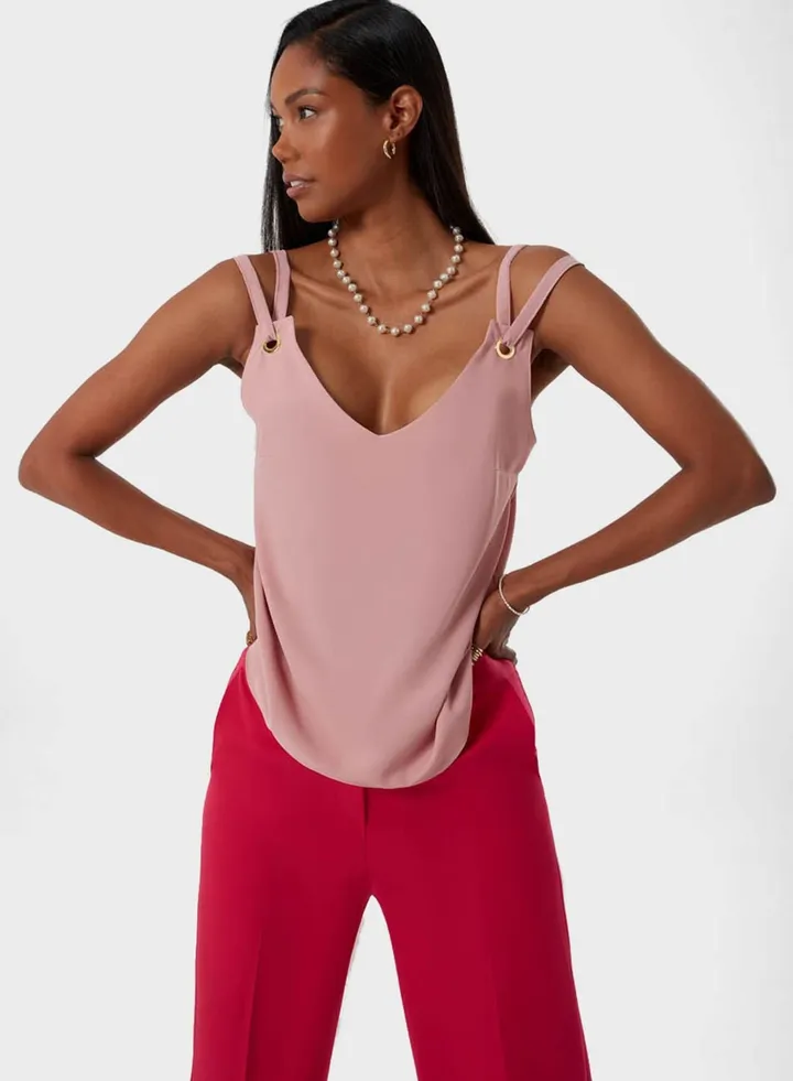 Strappy Knitted Tank Top