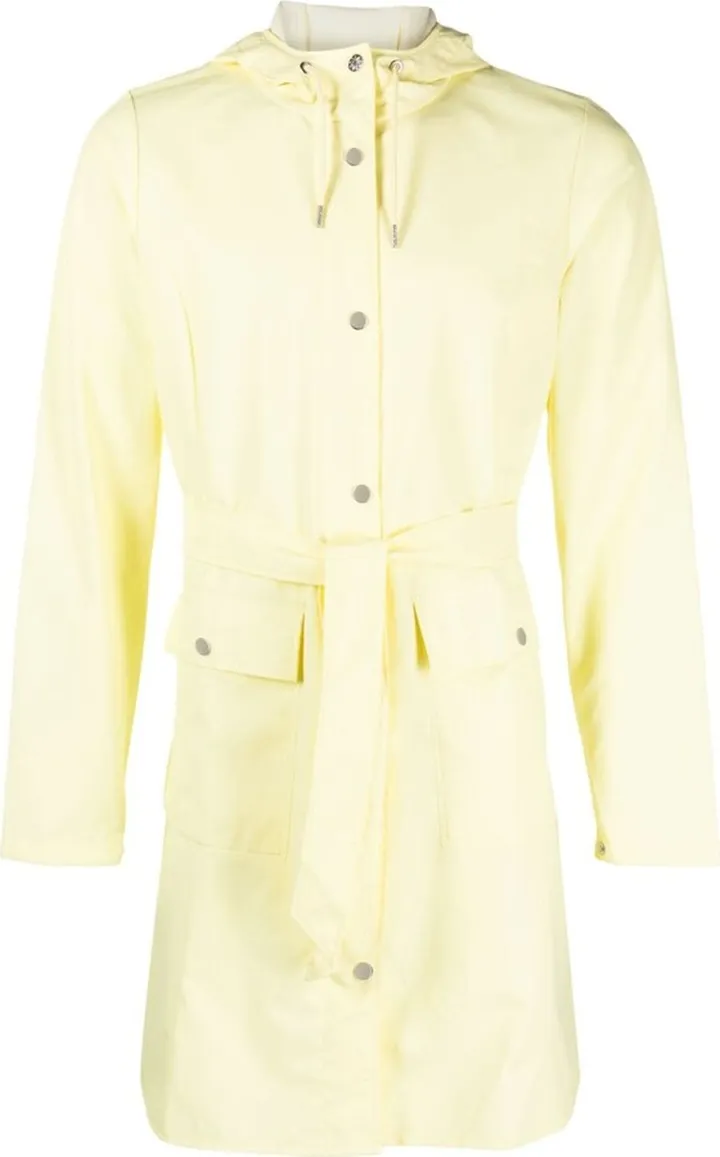 Long-Sleeve Drawstring Raincoat