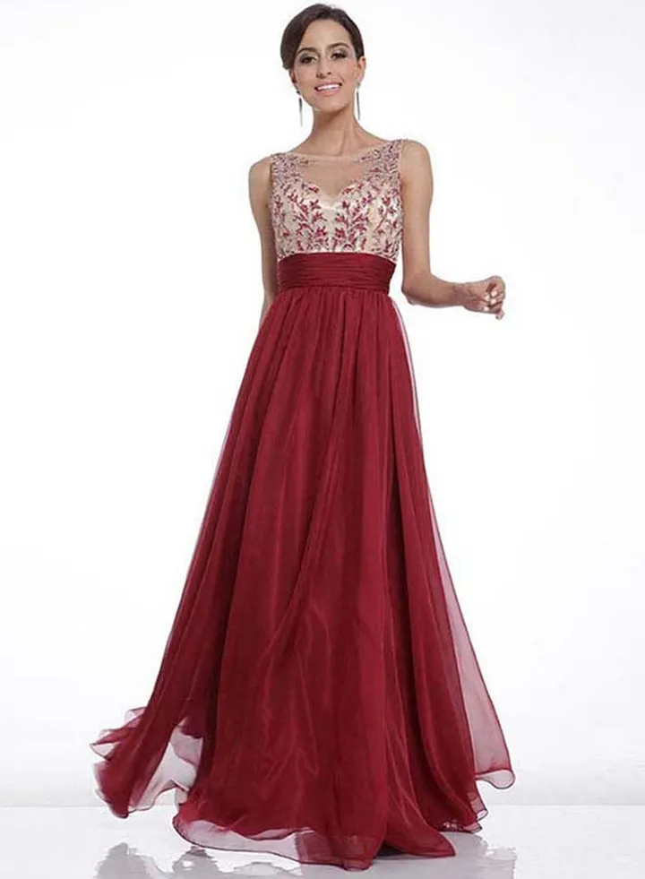 Casual Maxi Dress Red