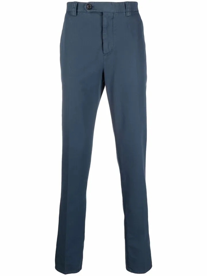 BRUNELLO CUCINELLI- Cotton Regular Fit Trousers