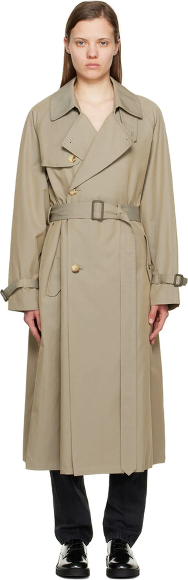 AURALEE Gray Washed Finx Coat