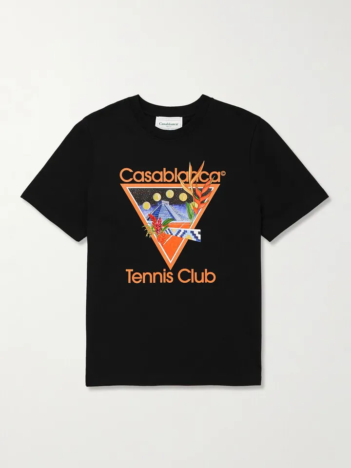Tennis Club Icon Printed Organic Cotton-Jersey T-Shirt