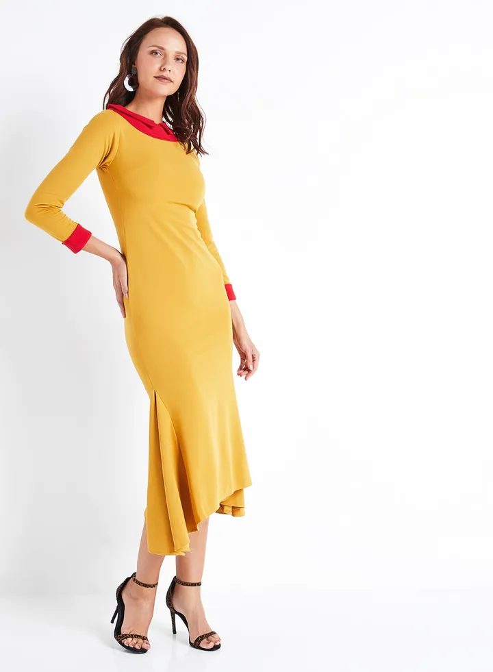 Selina Dress Mustard