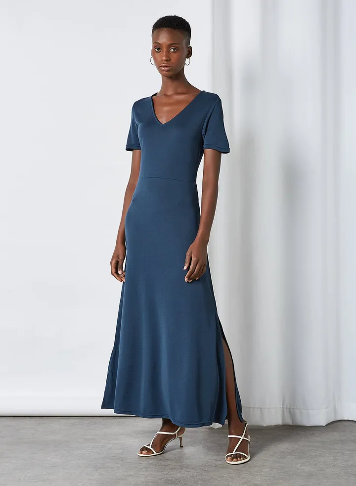 Nancy Flare Dress Navy Blazer 