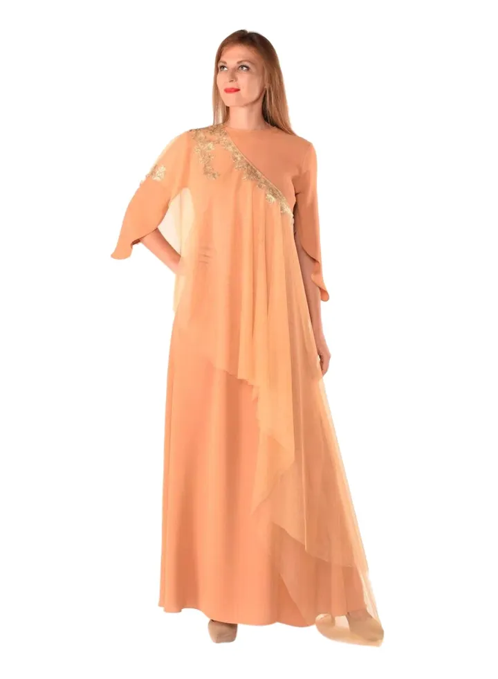 U-Shaped Dress Mustard