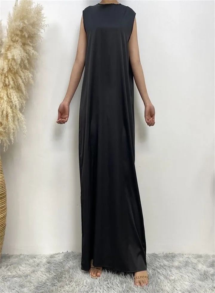 Casual Fit With Tank Top Dress Black