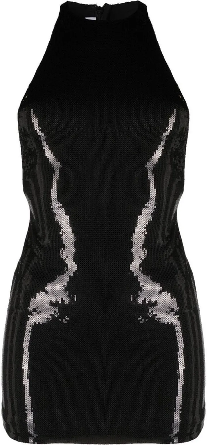 Sequin-Embellished Minidress