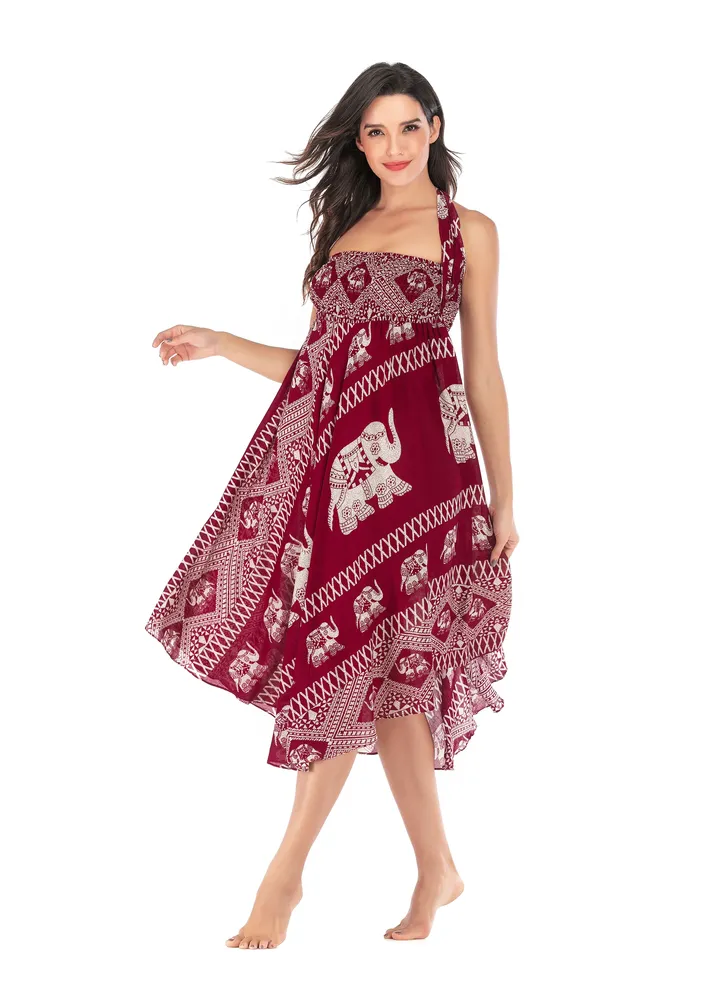Casual Dress Half Skirt Beach Vacation Dresses Full Skirt