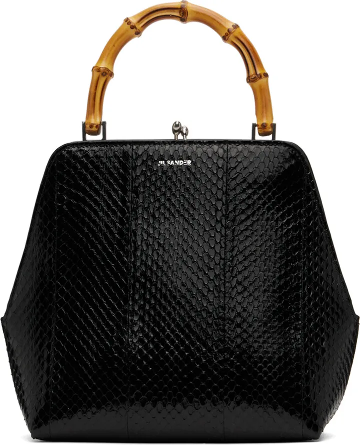 Jil Sander Black Small Goji Bag