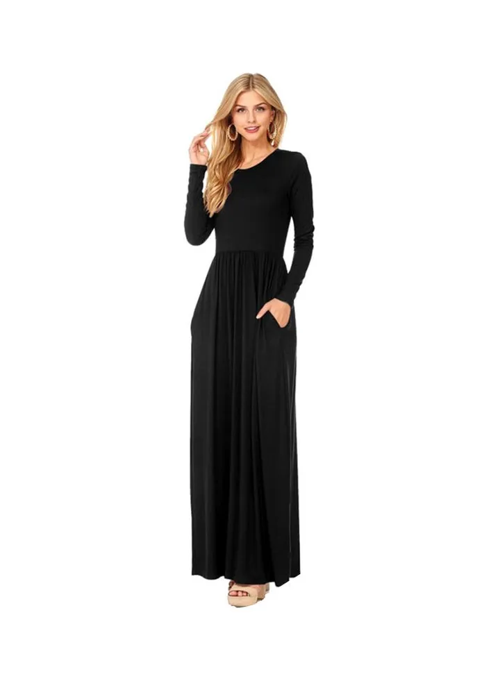 Long Sleeves Dress Black