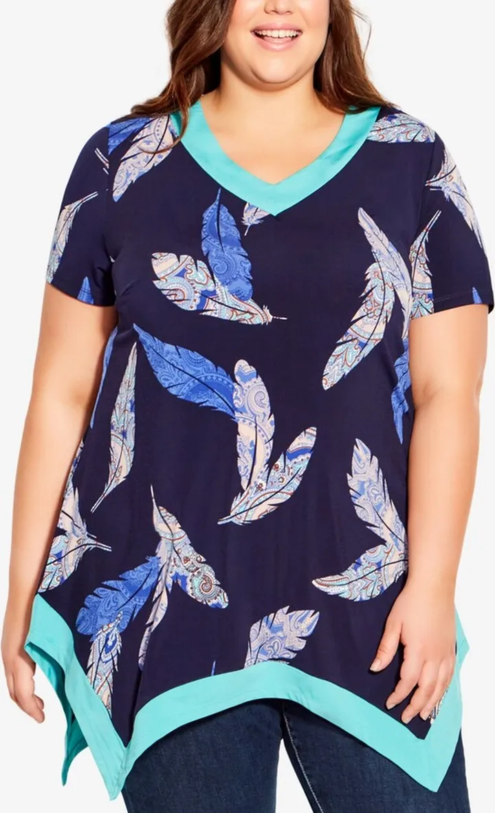Avenue Plus Size Coleen Print Tunic