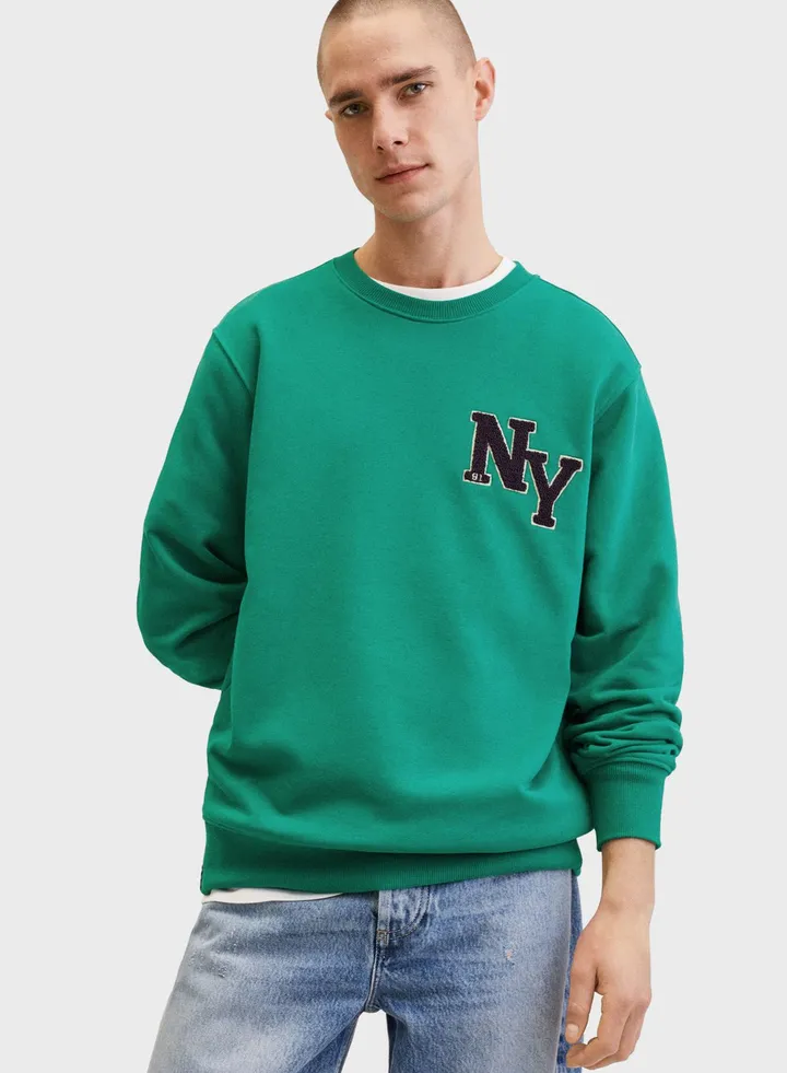 Patch Detail Sweatshirt