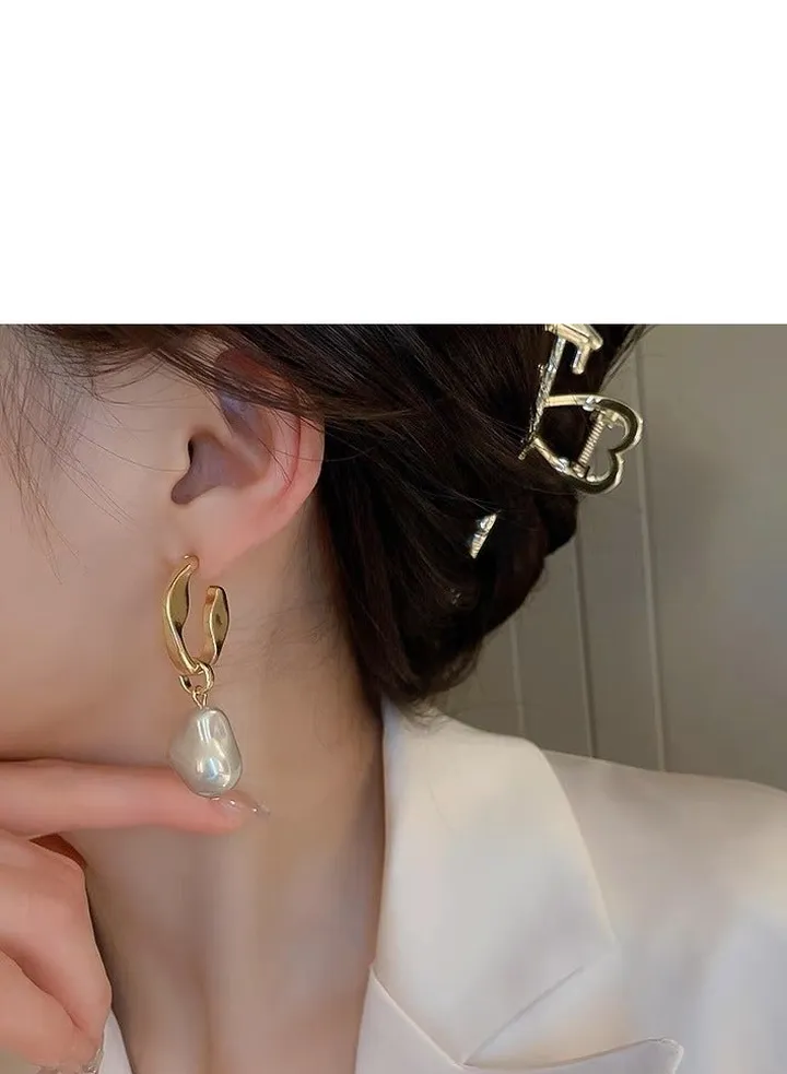 Big clearance sale,Irregular Stone Pendant Earrings