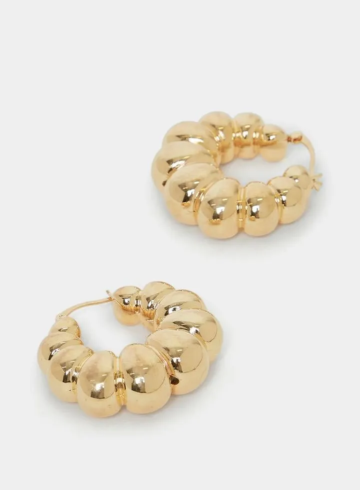 Beaded Hoop Earrings