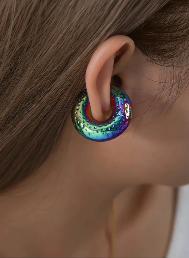 2pcs Stylish & Trendy Hoop Earrings For Women