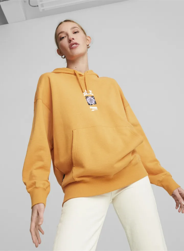DOWNTOWN Womens Graphic Hoodie