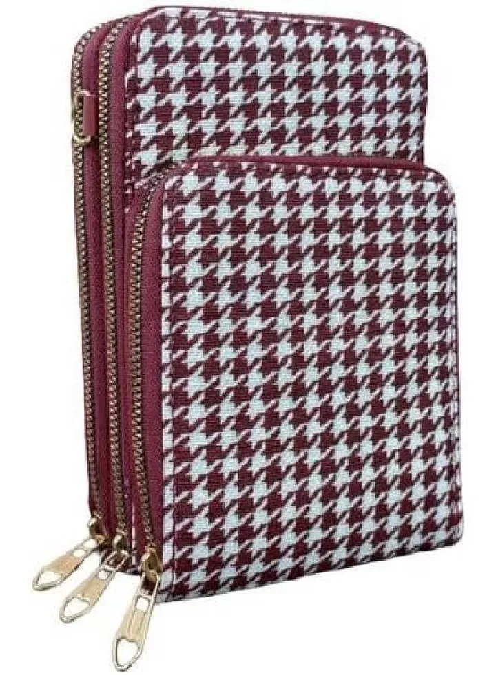 Cross body Bag For Women With 3 Zippers
