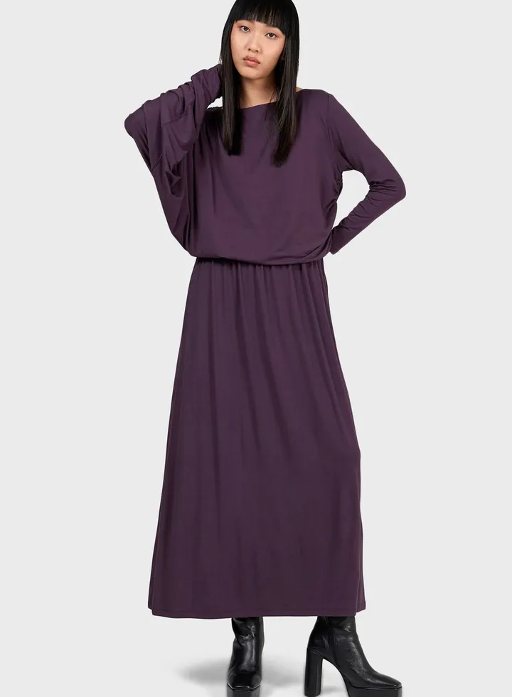 Asymmetric Pleated Dress