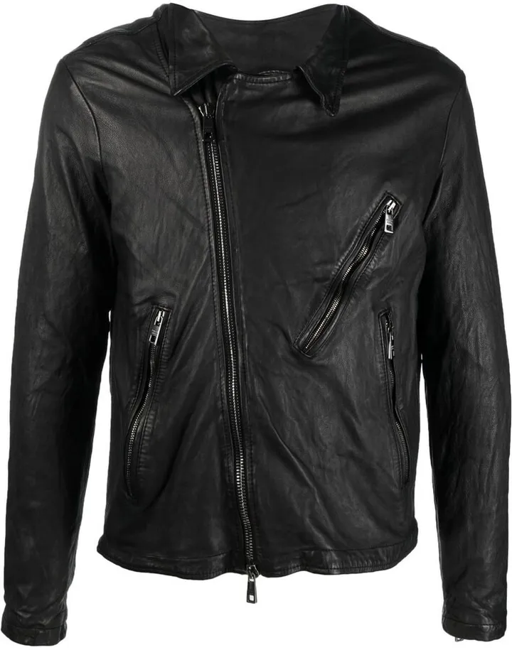 Zipped-Up Biker Jacket