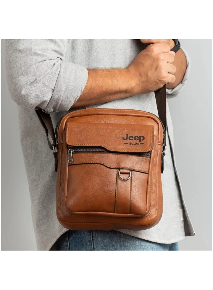 Men's leather crossbody bag