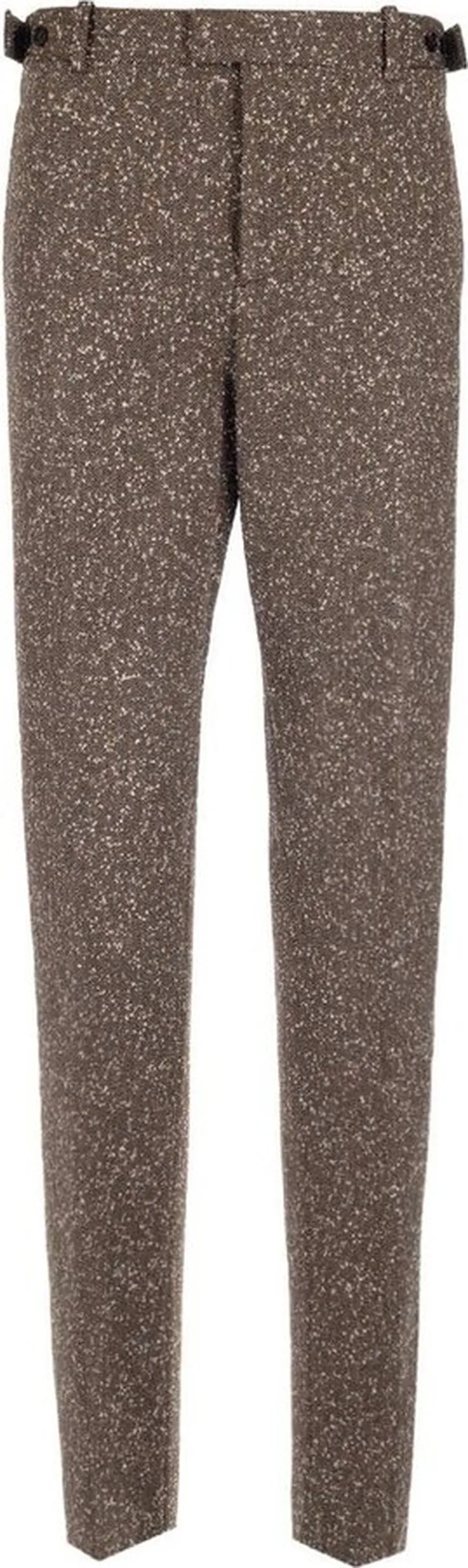 Bottega Veneta Herringbone Straight Trousers