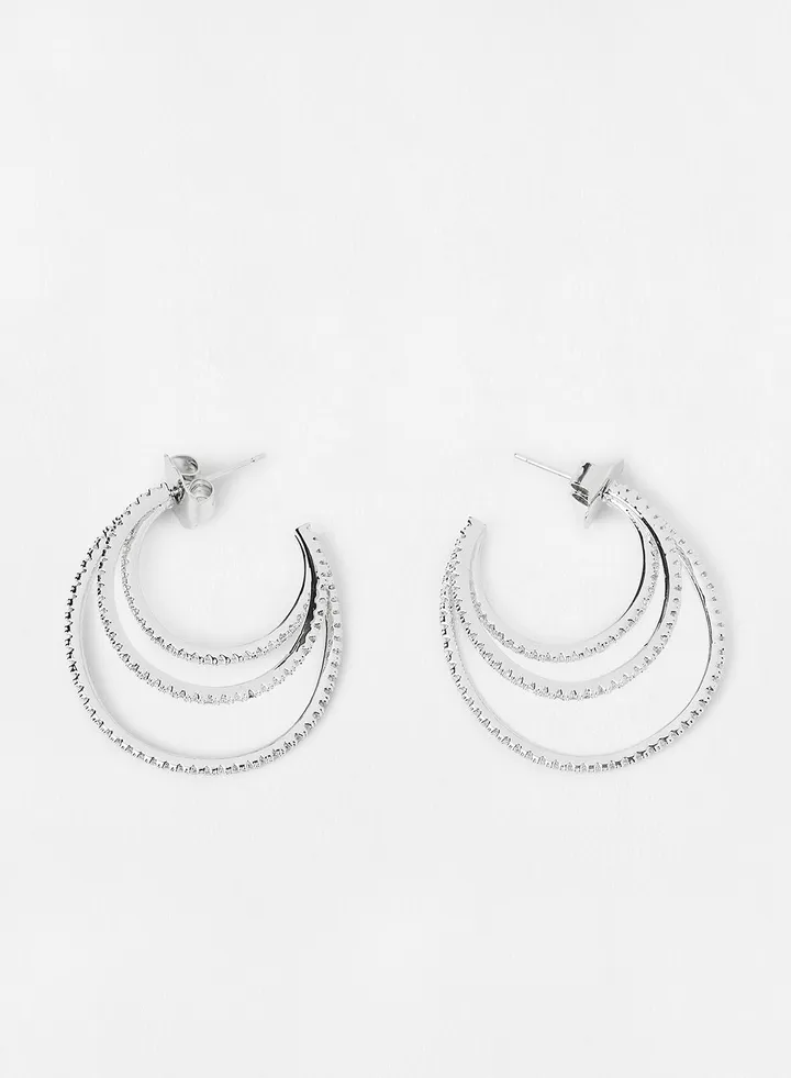 Triple Half Hoop Earrings