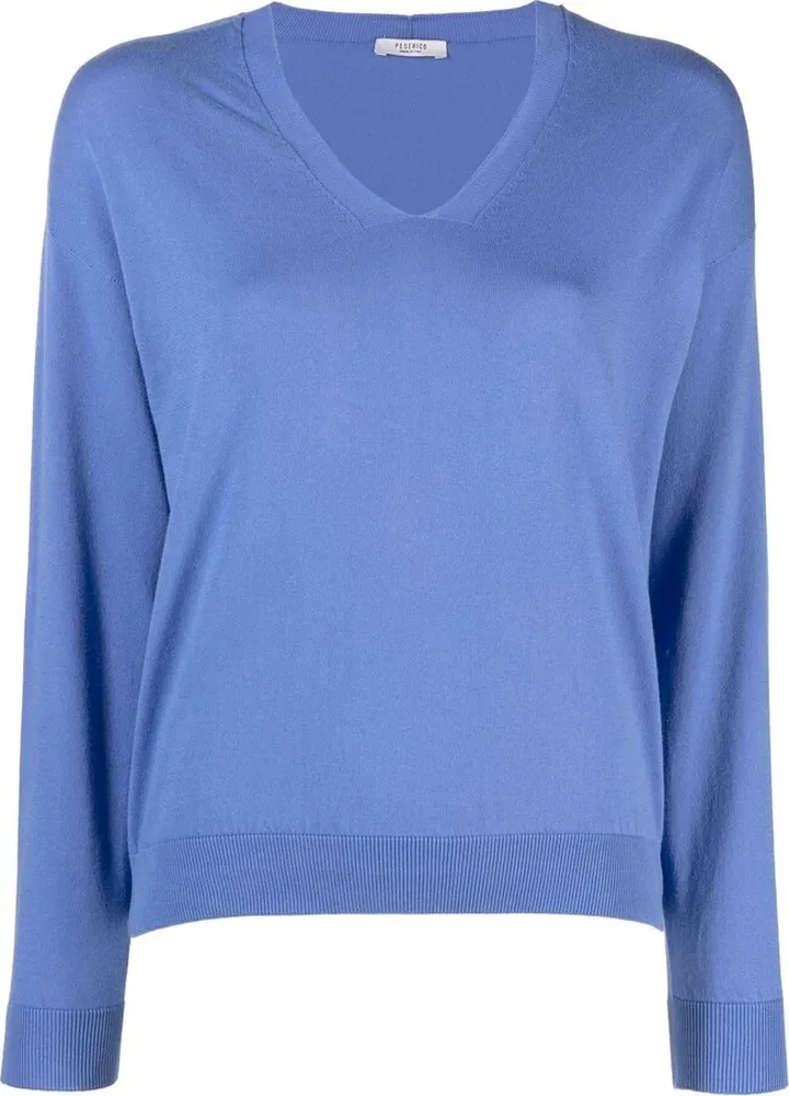 V-neck knit jumper
